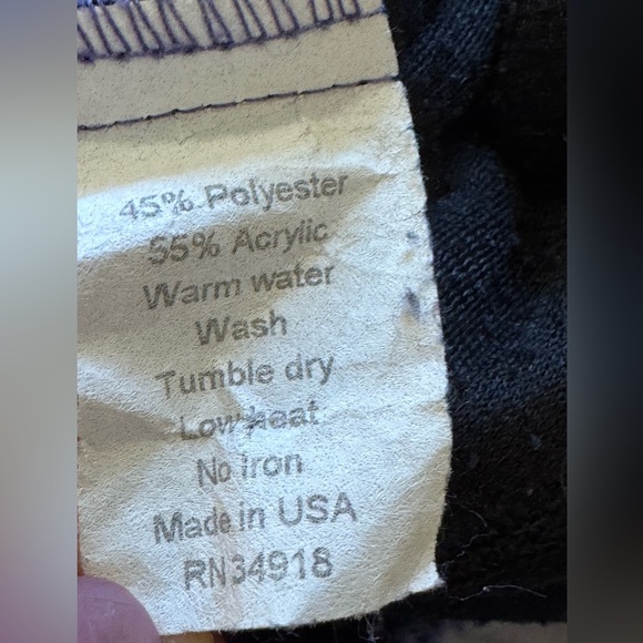 Vintage Title Nine Sports Sweater Sz XL Pullover 1/4 Zip Fleece Blue Made USA - Picture 7 of 7